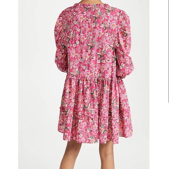 SOLD - MISA Maya Dress in Falaise Floral (Pink) - Picture 3 of 12